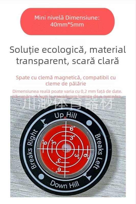 Clip pentru pălărie de golf cu nivel – instrument de măsurare a înclinării