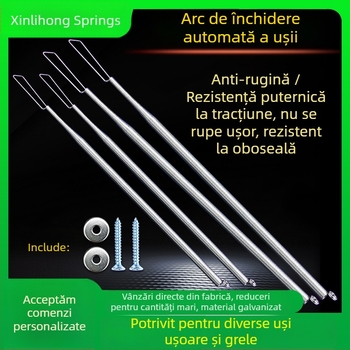 Arc spiral de tensiune pentru ușă – închidere automată, arc pentru plasă de ușă, galben