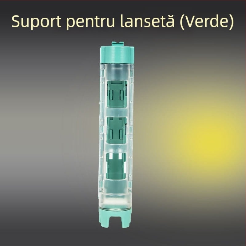 Cutie multifuncțională pentru năluci în culori macarons, cutie portabilă cu suport pentru undițe, poate fi folosită ca depozitare, suport pentru undițe și pahare.
