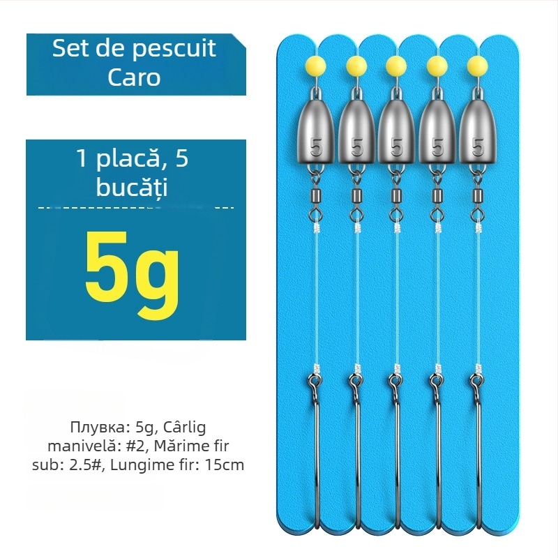 Set Carlo de accesorii de pescuit: kit de năluci cu Texas rig, cârlige crank, momeli moi și momeli artificiale