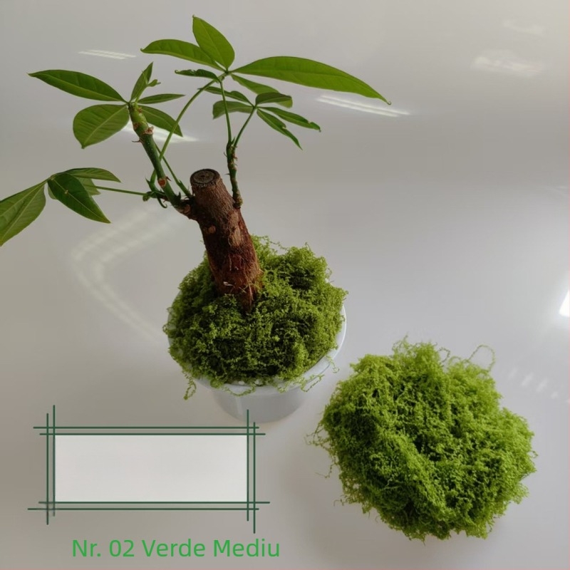 Mușchi artificial din poliester pentru micropeisaje, bonsai în ghivece