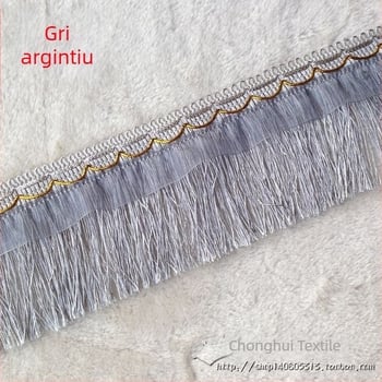 Dantelă pentru perdele, decor de nuntă, ciucuri pe bandă de 10 cm, stil mustață de dragon