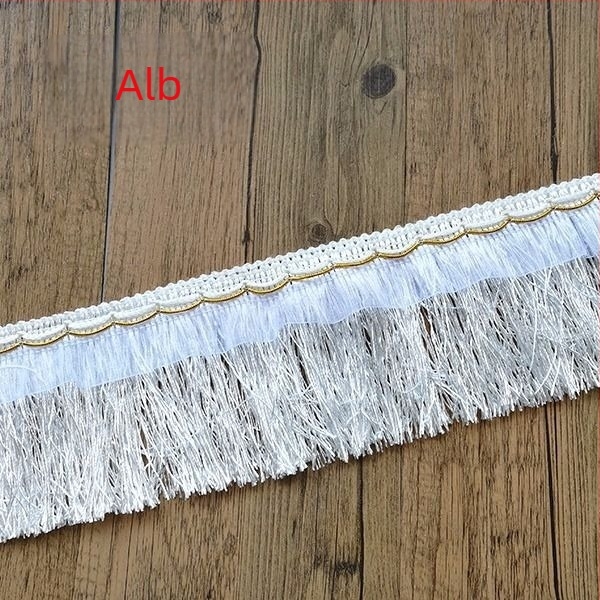 Dantelă pentru perdele, decor de nuntă, ciucuri pe bandă de 10 cm, stil mustață de dragon