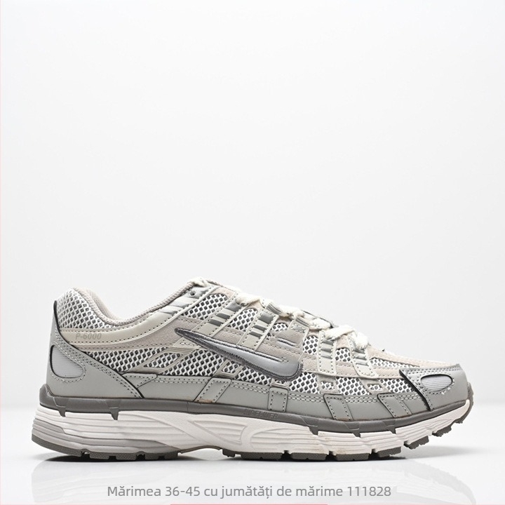 P-6000 Pantofi retro tip dad, partea superioară din plasă respirabilă, talpă groasă pentru înălțime suplimentară, încălțăminte sport casual, unisex