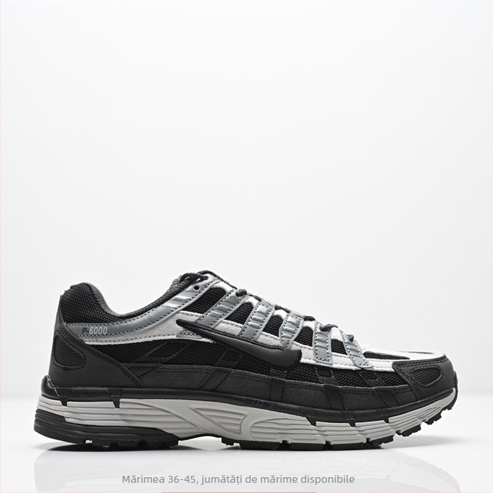 P-6000 Pantofi retro tip dad, partea superioară din plasă respirabilă, talpă groasă pentru înălțime suplimentară, încălțăminte sport casual, unisex