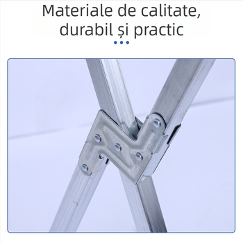 Uscător de haine pe podea, în formă de X, cu brațe duble, pentru interior și exterior, pliabil.