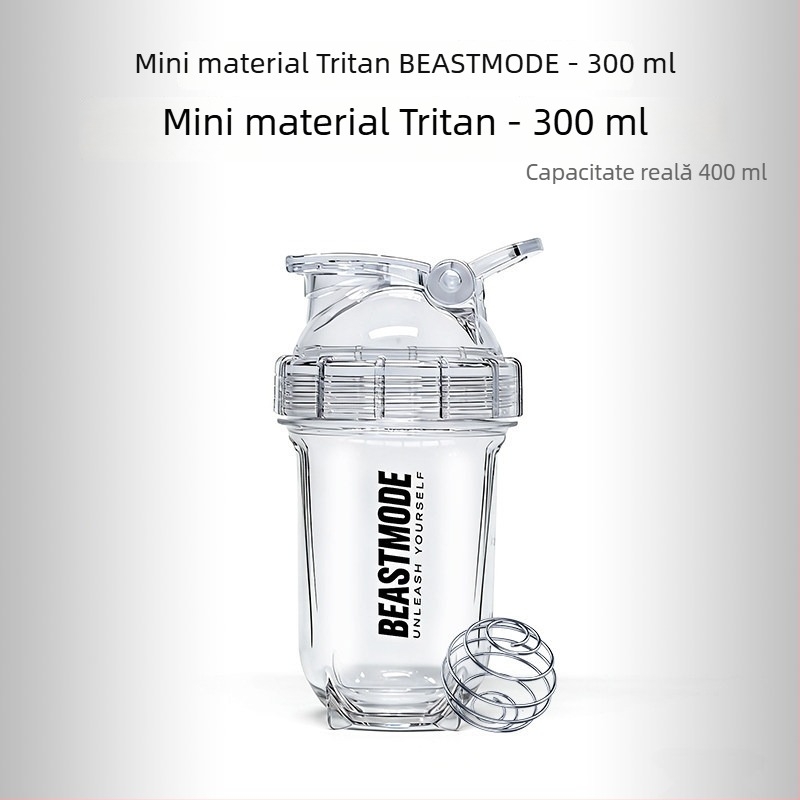 Cana shaker pentru fitness, shaker proteic rezistent la căldură, mixer pentru milkshake și apă, utilizare de vară