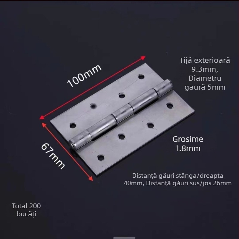 Balamale din lemn pentru uși cu găuri și ochiuri, balamale pentru uși de dulap și ferestre, din fier, pliabile pentru uz casnic
