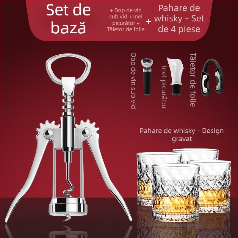 Tianxi set de deschidere sticle din oțel inoxidabil – deschizător multifuncțional pentru vin și bere, personalizat pentru uz casnic