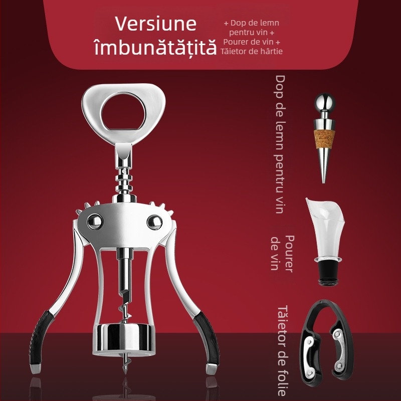 Tianxi set de deschidere sticle din oțel inoxidabil – deschizător multifuncțional pentru vin și bere, personalizat pentru uz casnic