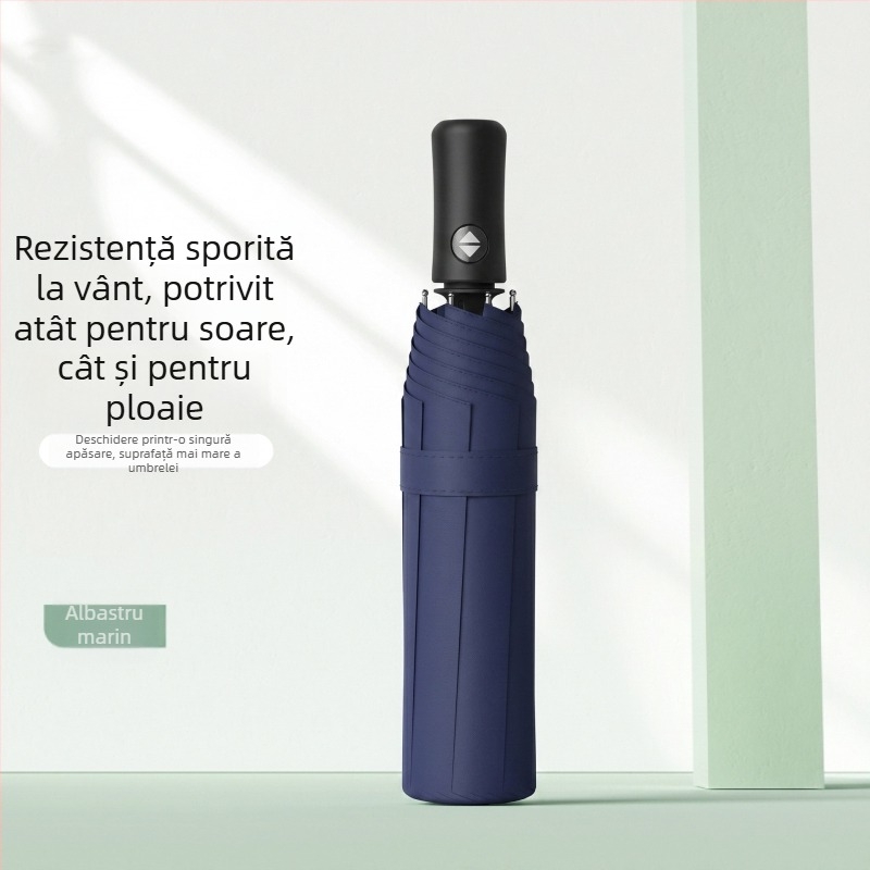 Umbrelă automată pentru soare cu 60 de brațe, mărită și îngroșată, protecție UV, utilizare dublă pentru soare și ploaie, personalizabilă