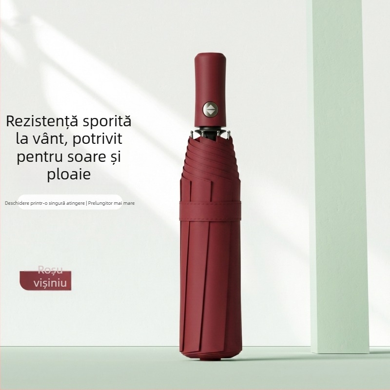 Umbrelă automată pentru soare cu 60 de brațe, mărită și îngroșată, protecție UV, utilizare dublă pentru soare și ploaie, personalizabilă