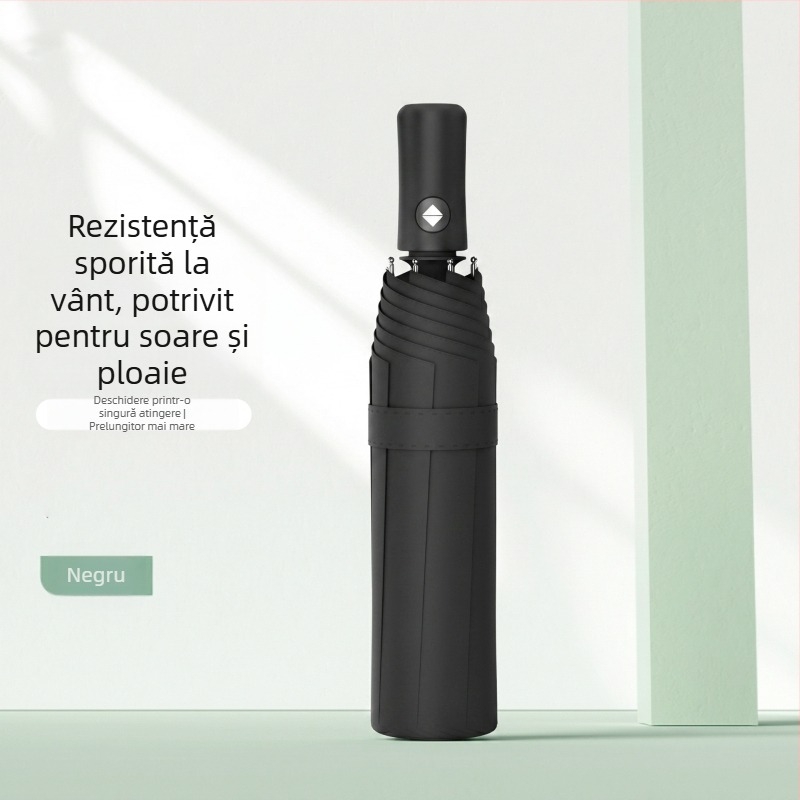 Umbrelă automată pentru soare cu 60 de brațe, mărită și îngroșată, protecție UV, utilizare dublă pentru soare și ploaie, personalizabilă