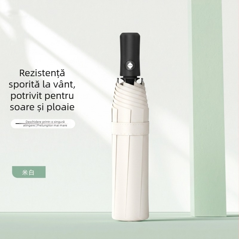 Umbrelă automată pentru soare cu 60 de brațe, mărită și îngroșată, protecție UV, utilizare dublă pentru soare și ploaie, personalizabilă