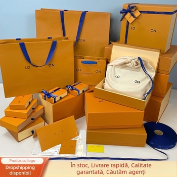 Set de ambalaj cadou cu cutii și pungi pentru parfum, portofel, curea, eșarfă și haine
