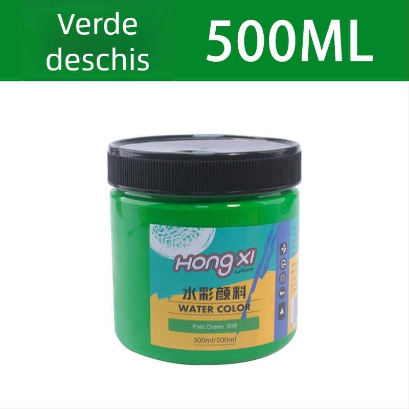 Set de vopsea acuarelă și gouache, flacon de 500 ml, pentru începători, 24 de culori