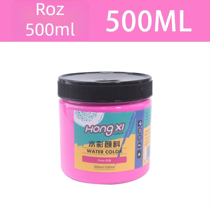 Set de vopsea acuarelă și gouache, flacon de 500 ml, pentru începători, 24 de culori