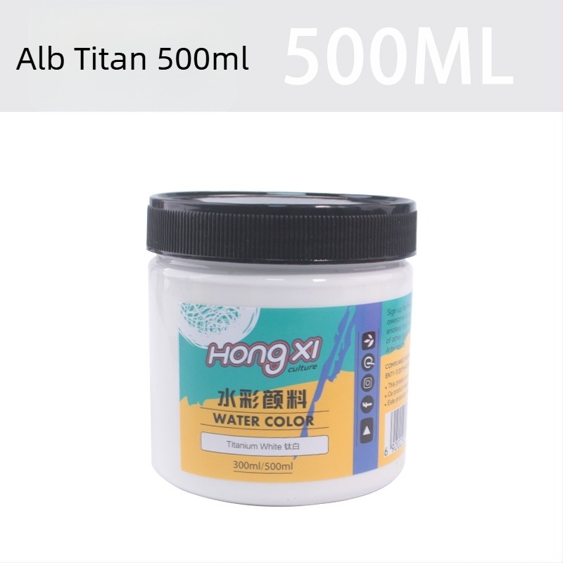 Set de vopsea acuarelă și gouache, flacon de 500 ml, pentru începători, 24 de culori