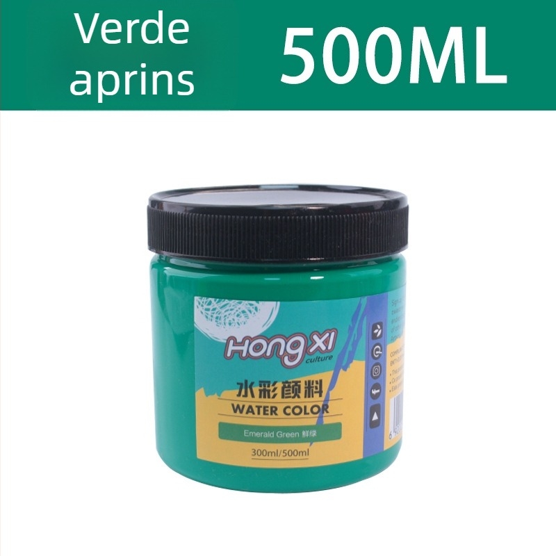 Set de vopsea acuarelă și gouache, flacon de 500 ml, pentru începători, 24 de culori