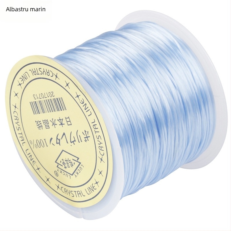 0,6 mm șnur plat elastic pentru mărgele de cristal și brățări cu mărgele Buddha
