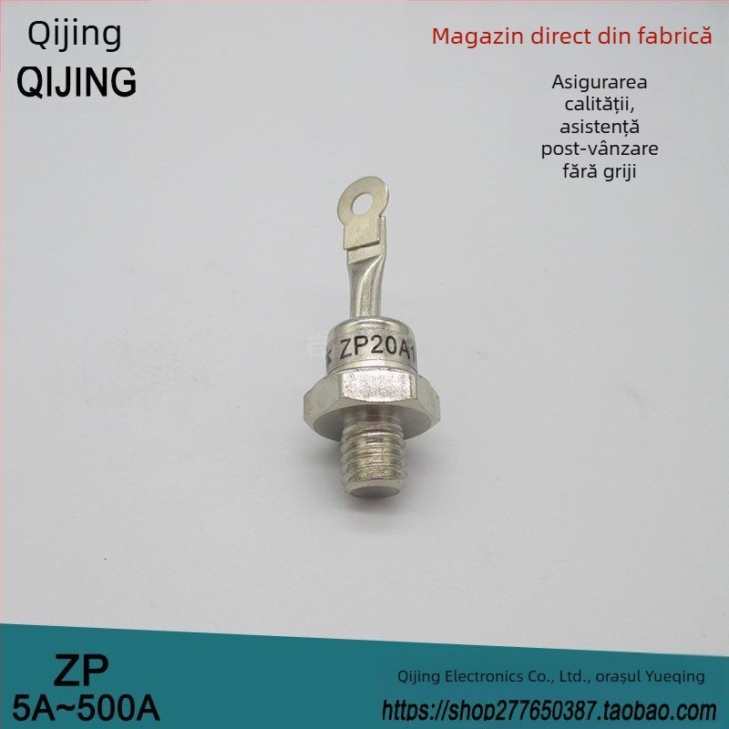 Diodă de redresare din siliciu, tip spiral, cu montaj prin șurub, ZP50A1600V; ZP5A10A20A30A100A200A300A