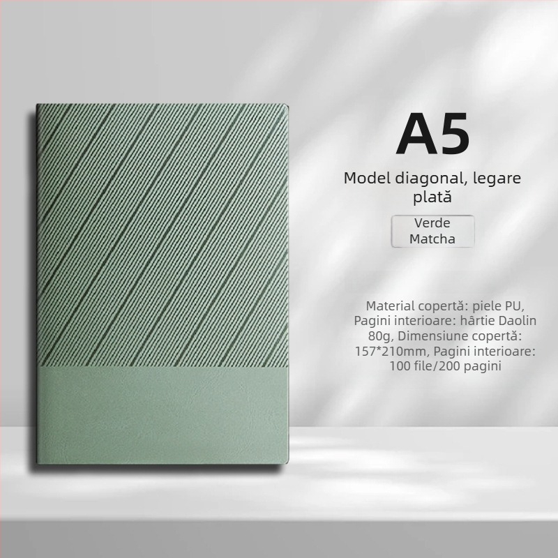 Set de caiete A5 în cutie cadou, personalizabil cu logo-ul companiei, jurnal de afaceri premium pentru întâlniri
