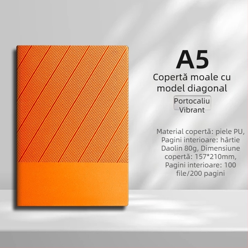 Set de caiete A5 în cutie cadou, personalizabil cu logo-ul companiei, jurnal de afaceri premium pentru întâlniri