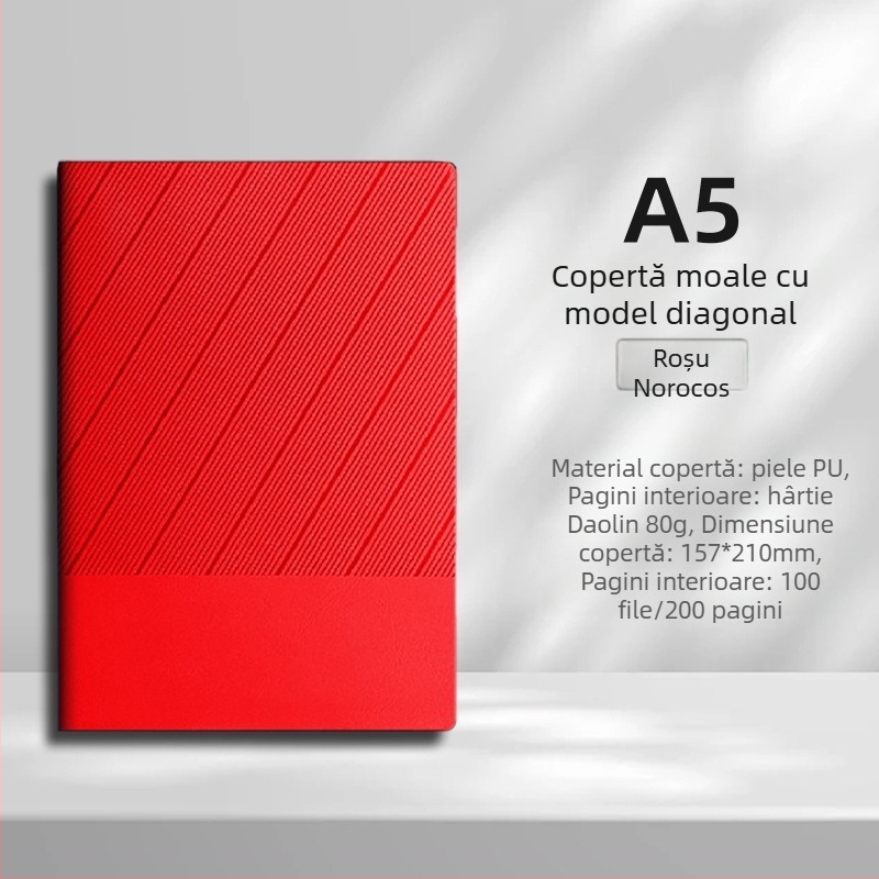 Set de caiete A5 în cutie cadou, personalizabil cu logo-ul companiei, jurnal de afaceri premium pentru întâlniri