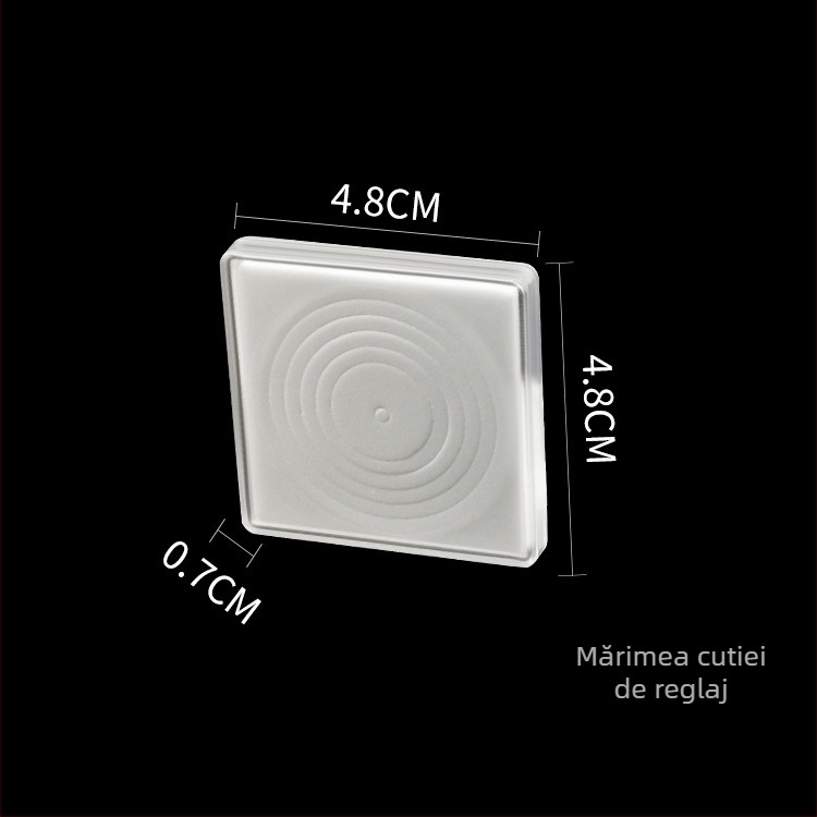 Cutie pătrată reglabilă pentru capsule de monede, 46 mm