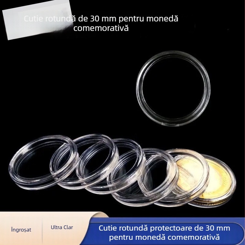 Cutie de protecție pentru monede din zodiacul Anului Dragonului, cutie de depozitare, colecție cu 40 de monede comemorative ale Anului Șarpelui, exclusiv pentru noii clienți