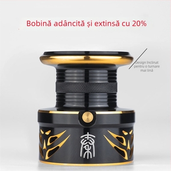 Pool Blade mulinetă metalică pentru pești mari, pentru spinning și casting, aruncare la distanță în pescuit marin