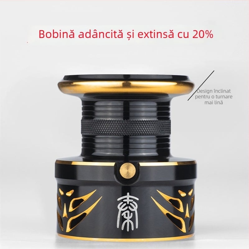 Pool Blade mulinetă metalică pentru pești mari, pentru spinning și casting, aruncare la distanță în pescuit marin