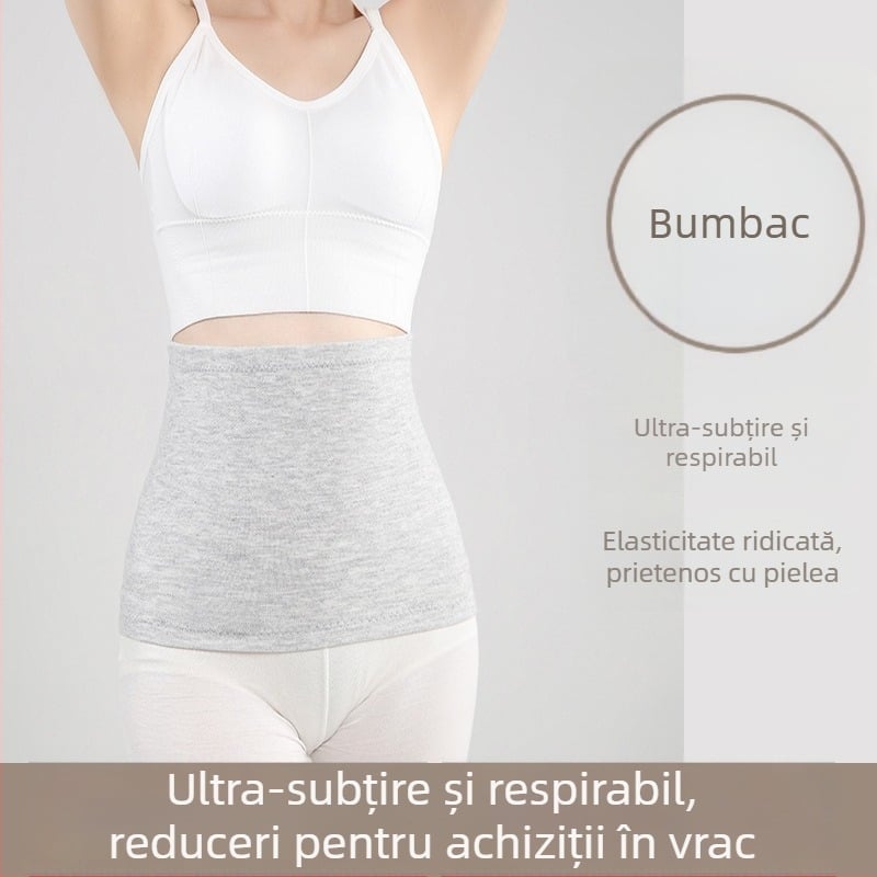 Centură de susținere a taliei din bumbac, bandă abdominală ușoară și caldă, pentru bărbați și femei, protecție stomac, patru sezoane, pentru adulți