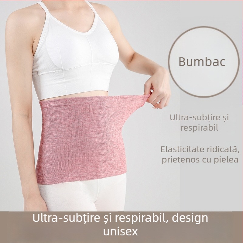Centură de susținere a taliei din bumbac, bandă abdominală ușoară și caldă, pentru bărbați și femei, protecție stomac, patru sezoane, pentru adulți