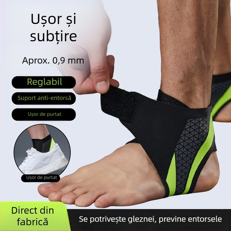 Orteza de gleznă sportivă, respirabilă, pentru baschet, badminton și alergare; susținere compresivă pentru stabilizarea gleznei