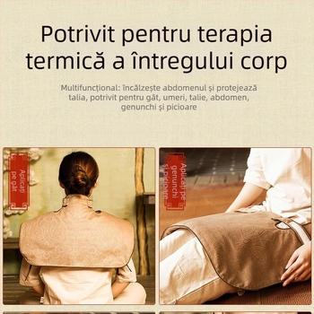 Pernă electrică de încălzire pentru umăr, cu compresie caldă și sare de mare; îngrijire pentru umăr și gât, protecție a gâtului inspirată de moxibustie