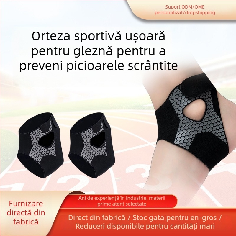 Orteză de gleznă ușoară și respirabilă pentru baschet, fotbal și alergare, suport prin compresie, fixare și protecție anti-entorsă