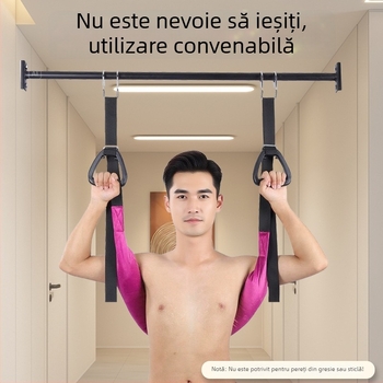 Dispozitiv de tracțiune lombară pentru uz casnic, cu curea de talie