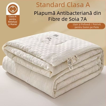 Cuvertură din fibre de soia, patru anotimpuri, căldură iarnă, răcoare vară, 1,5–2 kg