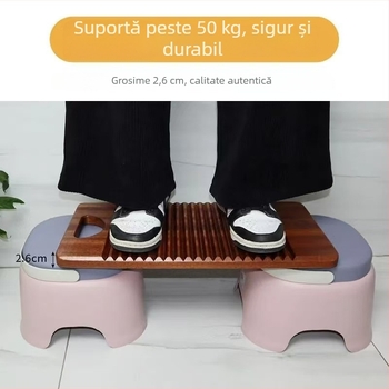 Tabla de spălat din lemn de ebon pentru lenjerie hotelieră, masiv, personalizată, antiderapantă