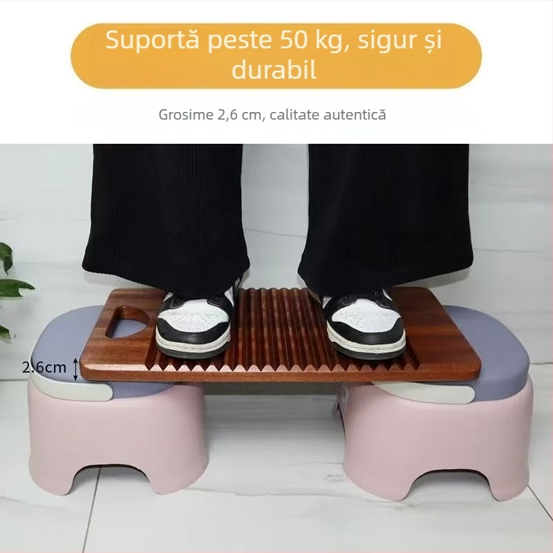 Tabla de spălat din lemn de ebon pentru lenjerie hotelieră, masiv, personalizată, antiderapantă