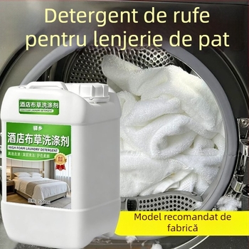 Detergent pentru rufe în apă rece, de înaltă eficiență, pentru uz hotelier; soluție de înălbire pentru haine albe, lenjerie de pat și fețe de cuvertă