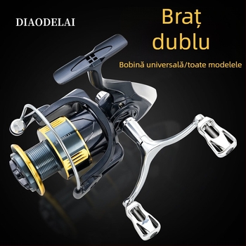 Mulineta de pescuit cu brațe duble