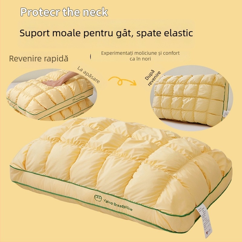 Perne în formă de ananas pentru adulți, suport cervical, umplutură poliester, husă bumbac amestec