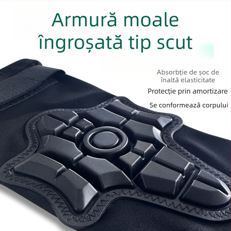 Manșete pentru cot pentru skate și motociclism – protecție împotriva loviturilor, elasticitate ridicată, absorbție a șocurilor, respirabile, uscare rapidă, protecție UV