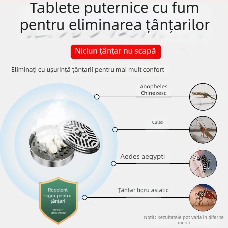 Tablete interne împotriva țânțarilor cu fum – repelent puternic pentru uz casnic