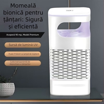 Lampă de ucidere a țânțarilor cu lumină mov pentru uz casnic, sigură pentru femei însărcinate și sugari, capcana pentru țânțari și repelent