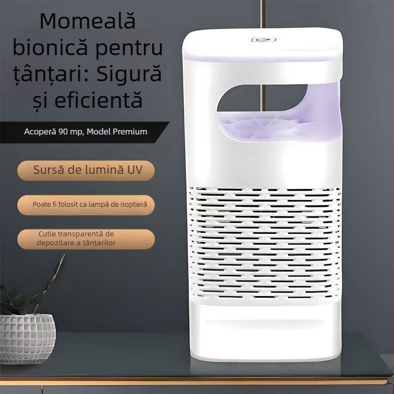 Lampă de ucidere a țânțarilor cu lumină mov pentru uz casnic, sigură pentru femei însărcinate și sugari, capcana pentru țânțari și repelent