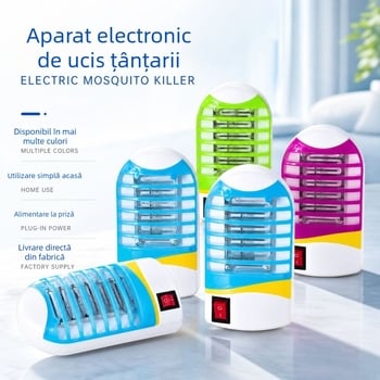 Lampă electrică de ucidere a țânțarilor pentru interior, complet automată, pentru adulți și bebeluși, conectare la priză, metodă fizică