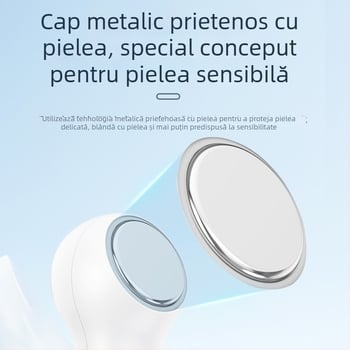 Dispozitiv facial cu funcție caldă și rece, compresie cu gheață pentru strângerea porilor, lumină roșu și albastru